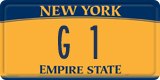 New York, Vanity Plates