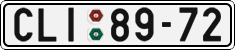 License plate of the Czech Republic, Cars (1960)