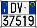License plate of Italy, Motorcycles (1994 year series)