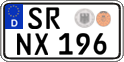 German license plate, Regular plates