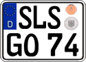 German license plate, Regular plates