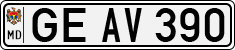 License plate of Moldova, Cars (1992)