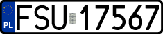 License plates of Poland, Regular car plates