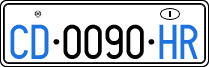License plate of Italy, Diplomatic