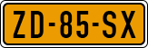 License plate of the Netherlands, Cars