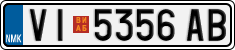 License plate of North Macedonia, Regular plates (2012)