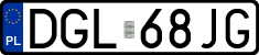 License plates of Poland, Regular car plates