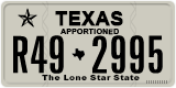 Texas, Apportioned vehicles (2012) (A12-3456)