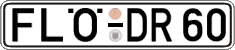 German license plate, Regular plates