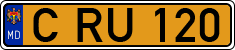 License plate of Moldova, Public transport (1992)