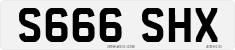 License plate of the United Kingdom, 1983 year system