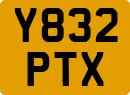 License plate of the United Kingdom, 1983 year system
