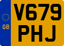 License plate of the United Kingdom, 1983 year system