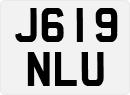 License plate of the United Kingdom, 1983 year system