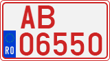License plate of Romania, Provisional