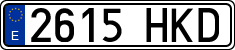 License plates of Spain, Ordinary (2000)