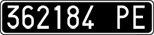 License plate of Italy, Cars (1927 year series)
