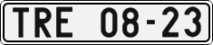 License plate of the Czech Republic, Cars (1960)