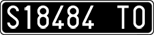 License plate of Italy, Cars (1927 year series)