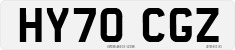License plate of the United Kingdom, 2001 year system