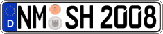 German license plate, Regular plates