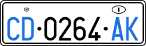 License plate of Italy, Diplomatic