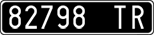 License plate of Italy, Cars (1927 year series)