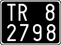 License plate of Italy, Cars (1927 year series)