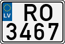 License plate of Latvia, Regular car plates