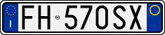 License plate of Italy, Cars (1994 year series)