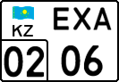 License plate Kazakhstan, Trailers (2012)