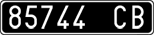 License plate of Italy, Cars (1927 year series)