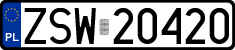 License plates of Poland, Regular car plates