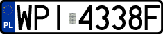 License plates of Poland, Regular car plates