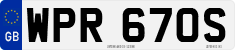 License plate of the United Kingdom, 1963 year system