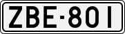 License plate of Finland, Cars