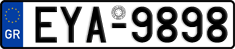 License plate of Greece, Cars