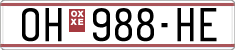 License plate of North Macedonia, Regular plates (1993)