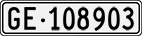 License plate of Switzerland, Cars