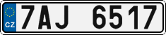 License plate of the Czech Republic, Cars (2001)