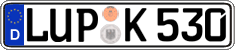 German license plate, Regular plates