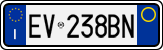 License plate of Italy, Cars (1994 year series)