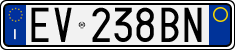License plate of Italy, Cars (1994 year series)