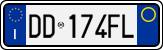 License plate of Italy, Cars (1994 year series)