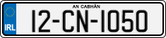 License plate of Ireland, Regular plates