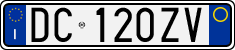 License plate of Italy, Cars (1994 year series)