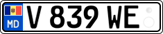 License plate of Moldova, Trailers (2015)