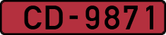 License plate of Latvia, Diplomatic