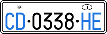 License plate of Italy, Diplomatic