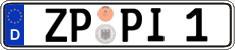 German license plate, Regular plates